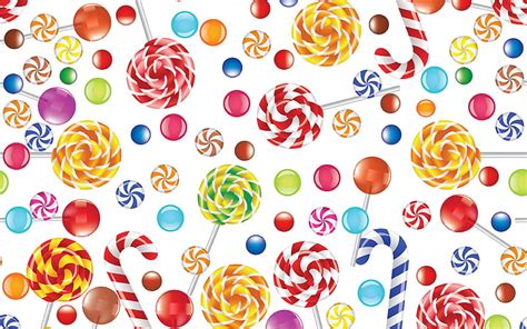 Cartoon Lollipop Pattern Background With Lollipop Candy Patterns