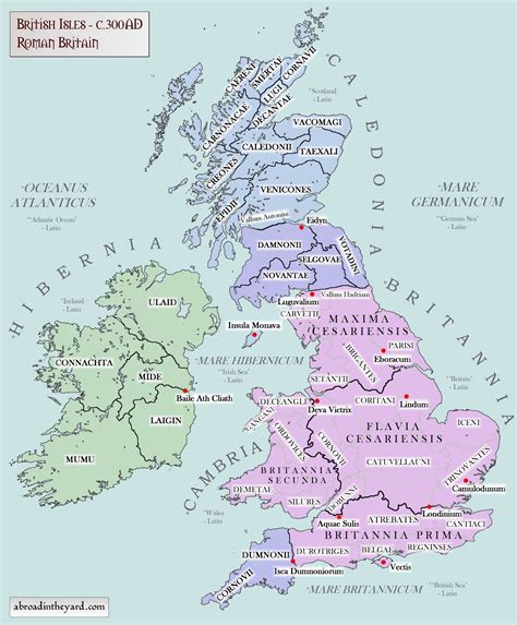 Britain And Ireland Circa Ad R Mapporn