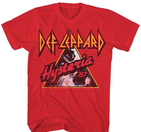 Def Leppard Hysteria 1987 Vintage Concert Tour T Shirt Rocker Rags