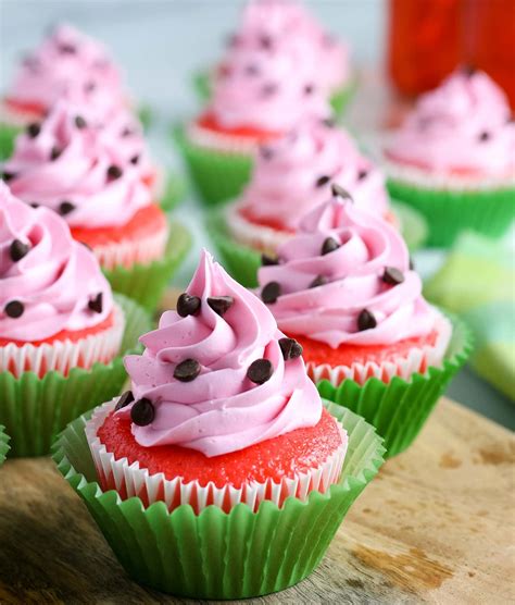 Easy Watermelon Cupcakes Gluten Free Optional Mommy Hates Cooking