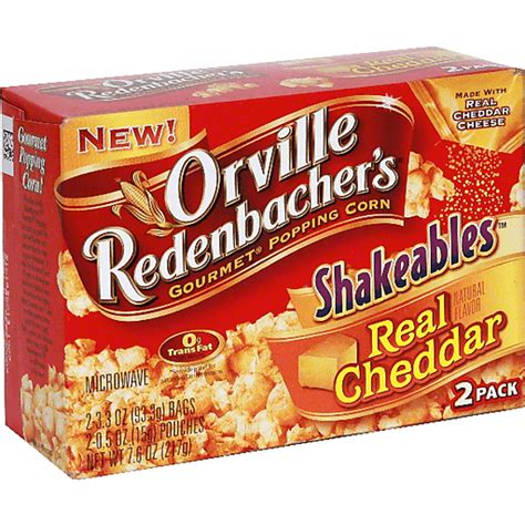 Orville Redenbachers Gourmet Popping Corn Real Cheddar Snacks Chips