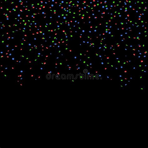 Green Confetti Explosion Celebration Isolated On Black Background