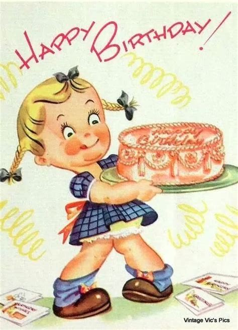 Vintage Happy Birthday Vintage Vintage Birthday Cards Happy