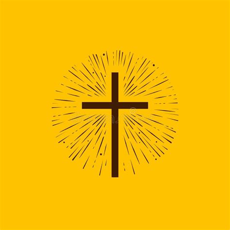 Christianity Symbol Of Jesus Christ Cross Worship Logo Vector