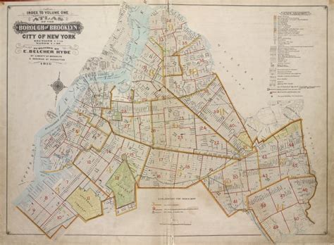 Index To Volume One Atlas Of The Borough Of Brooklyn City Of New York
