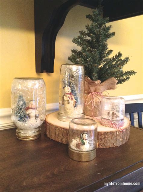 Diy Mason Jar Snow Globes My Life From Home