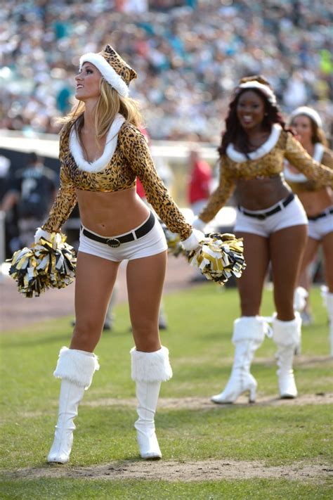 The Jacksonville Jaguars Cheerleaders Perform During The First Half Of An Nfl Football Game