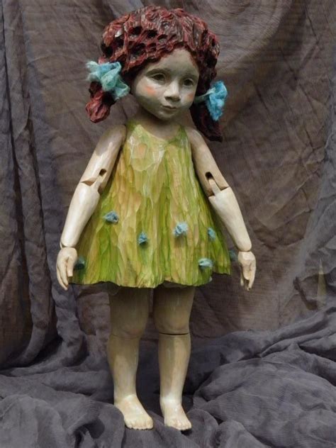 Eva Hodinkova Hand Carved Wooden Doll Wooden Dolls Art Dolls Artist