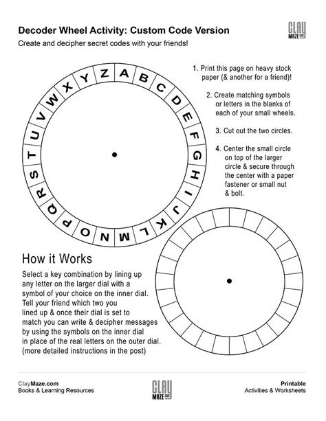 Decoder Wheel Printable Printable Word Searches
