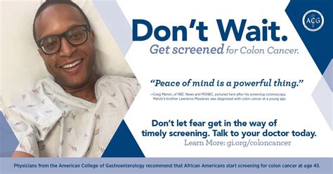 Don’t Wait Get Screened For Colon Cancer Douglas Lowe Ii Md