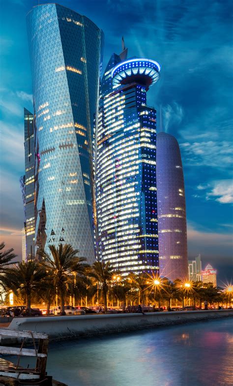 1280x2120 Evening Houses Skyscrapers Qatar 5k Iphone 6 Hd 4k