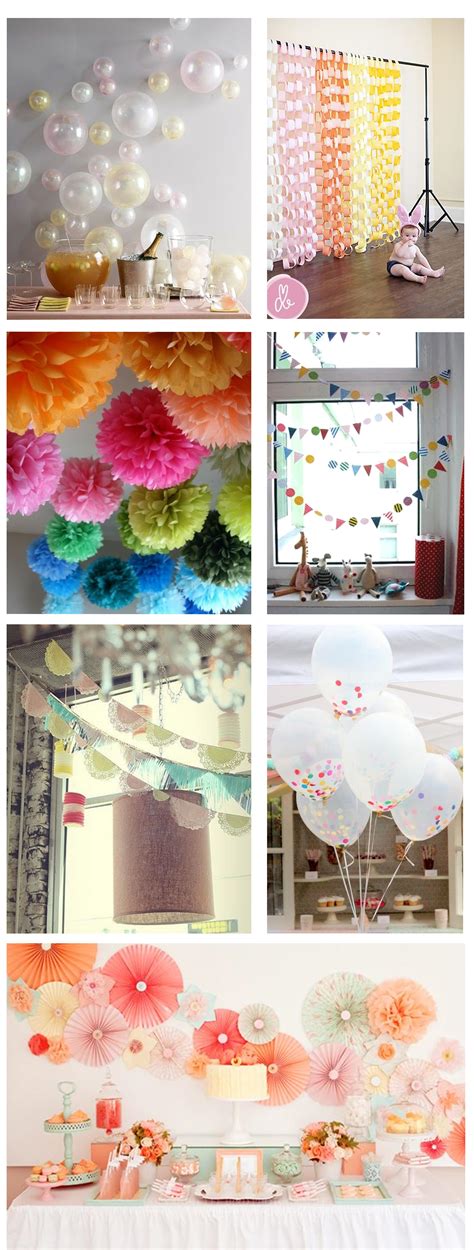 Ideas For Home Made Party Decorations Cassiefairy My Thrifty Life