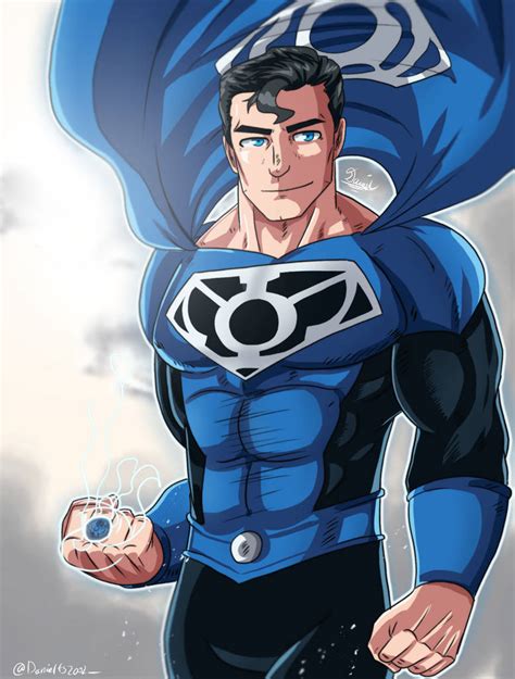 Blue Lantern Superman By Danielfs5 On Deviantart