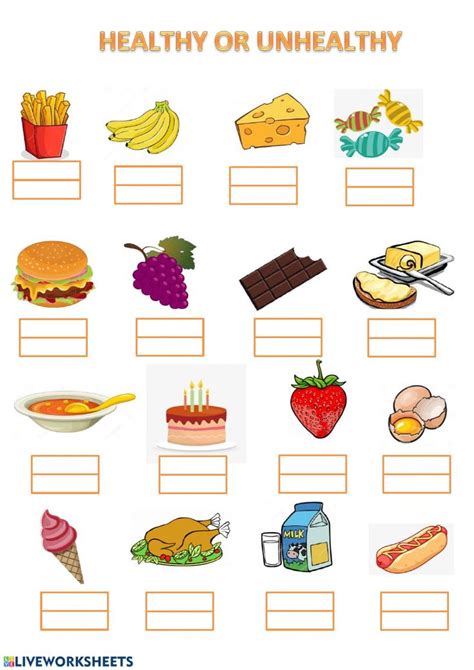 Healthy Foods Worksheet Free Download The Super Teacher Healthy Foods