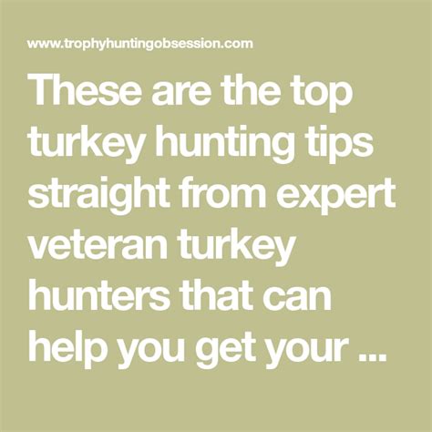 These Are The Top Turkey Hunting Tips Straight From Expert Veteran