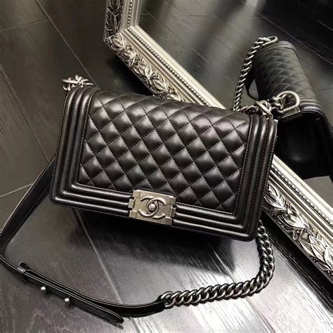 Chanel Original Lambskin Leather Medium Le Babe Flap Bag Cm Black Chanel Bags Chanel Bag