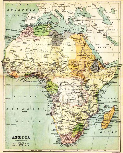 Ancient Map Of Africa Verjaardag Vrouw 2020