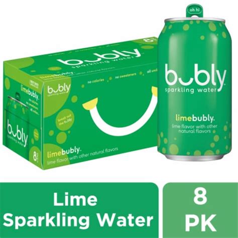 Bubly Lime Sparkling Water 8 Cans 12 Fl Oz King Soopers
