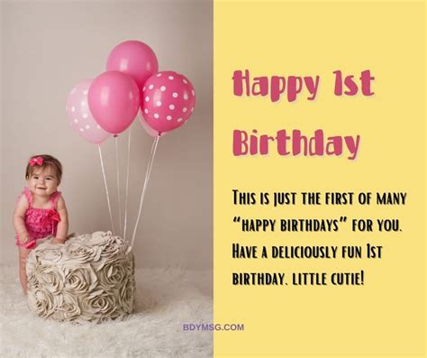 Happy St Birthday Wishes For Baby Girl