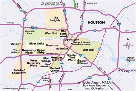 Map Of Houston Tx Neighborhoods Printable Map