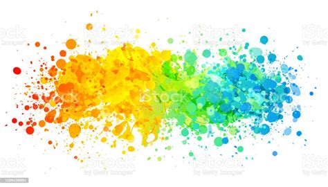 Rainbow Paint Splash Stock Illustration Download Image Now Istock