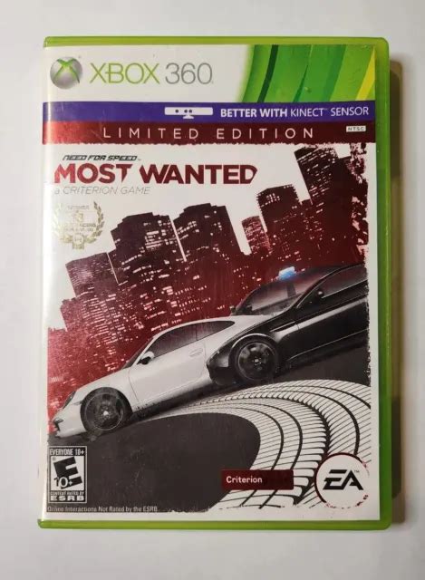 NEED FOR SPEED Most Wanted Limited Edition Microsoft Xbox PicClick