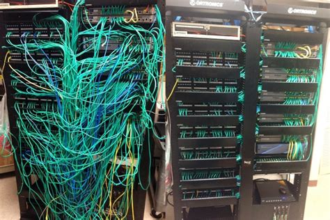 Before And After Structured Wiring Structured Cabling Data Center