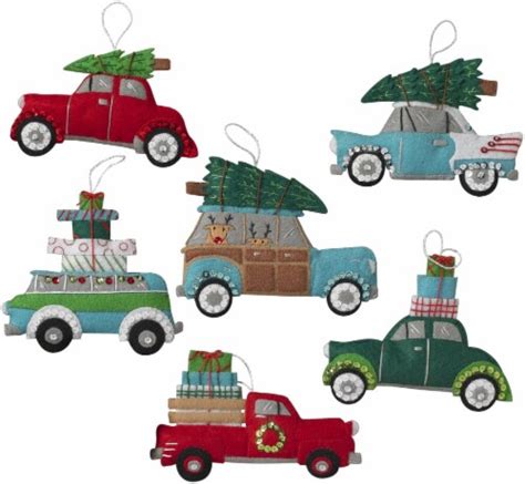 Bucilla Felt Ornaments Applique Kit Set Of 6 Holiday Shopping Spree 1