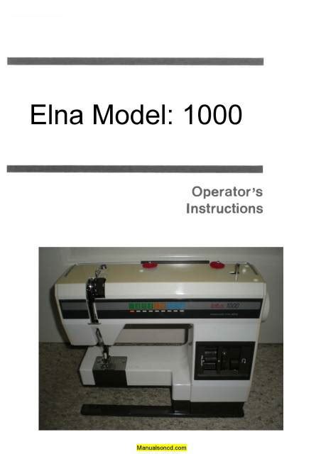 Elna 1000 Sewing Machine Tutorial Artdrawingssketchessimplemusic
