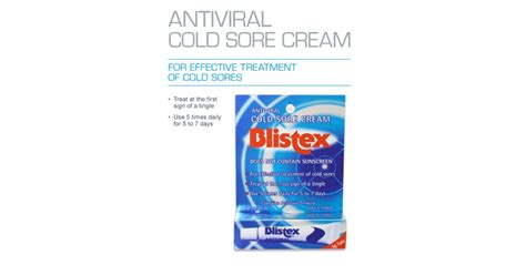 Blistex Antiviral Cold Sore Cream Au