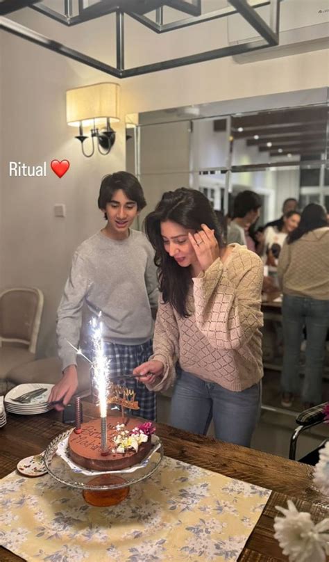 The Forever Gorgeous Mahira Khan Celebrates Her Birthday With Son