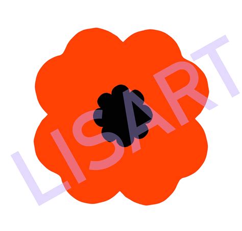 Red Poppy Flower PNG SVG EPS cutting file for cricut cameo | Etsy