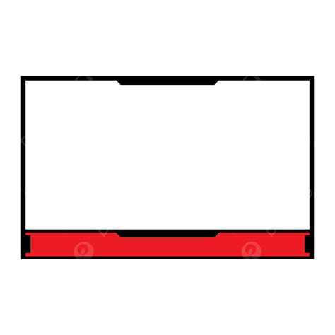Stream Overlay Vector Hd Png Images Stream Overlay Red Border The