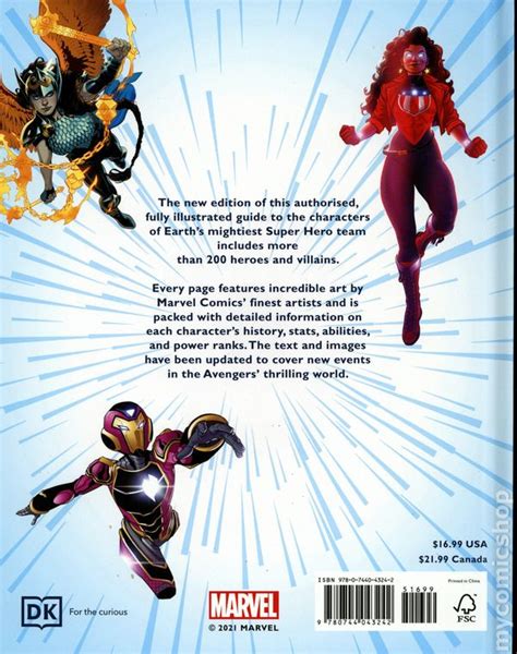Marvel Avengers The Ultimate Character Guide Hc 2021 Dk New Edition