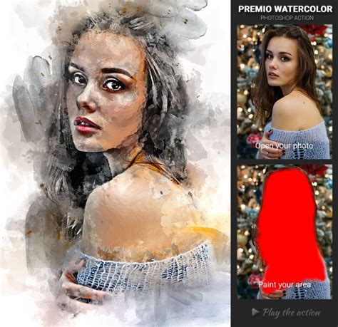 25 Watercolor Photoshop Actions For Painting Effect Texty Cafe