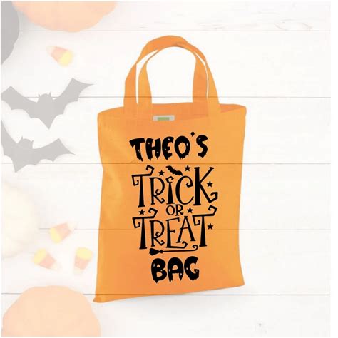 Personalised Halloween Trick Or Treat Bag