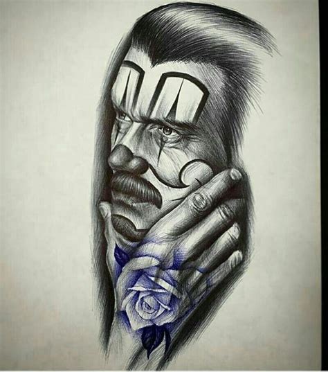 Pin By Sergio Ramirez On Arte Dibujos Choleros Worldwide Chicano Art Clown Girl Chicano Tattoos