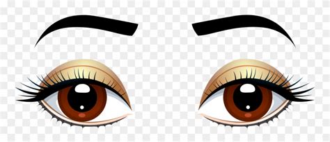 Download Brown Eyes With Eyebrows Png Clip Art Brown Eyes Clipart Png