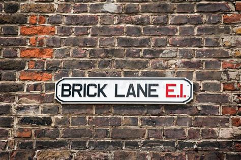 Brick Lane Sign Stock Image Image Of Brick Tourist 31117209