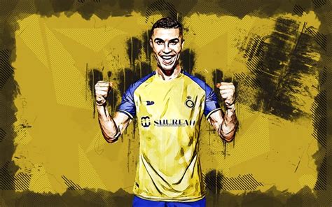 Télécharger 4k Cristiano Ronaldo Grunge Art 2023 Al Nasr Fc Stars