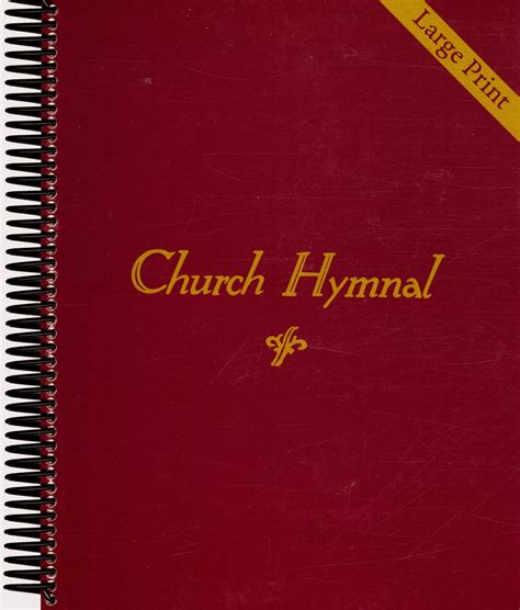 Church Hymnal Large Print Paperback Hymnals