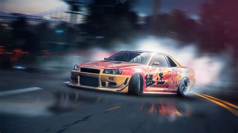 Welcome to free wallpaper and background picture community. 1920x1080 Nissan Skyline GT R Need For Speed X Street ...