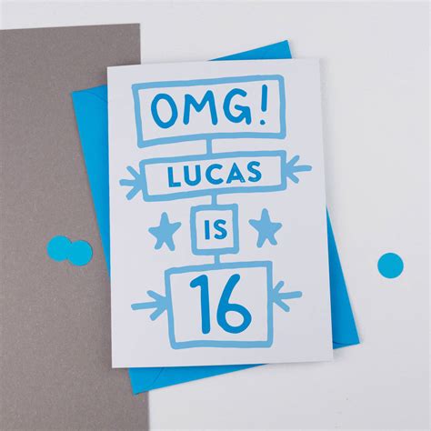 Omg Personalised Age Birthday Card By A Is For Alphabet