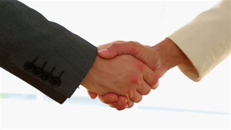 Business People Shaking Hands in Stock Footage Video (100% ...