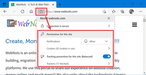 How To Manage Website Permissions In Microsoft Edge Browser Webnots