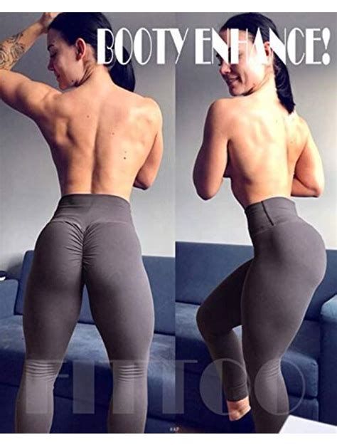 buy fittoo women butt lift ruched sport workout sexy high waist tight leggings online topofstyle