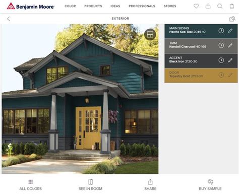 Benjamin Moore Exterior Paint Colors Teal Gold Grey House Paint