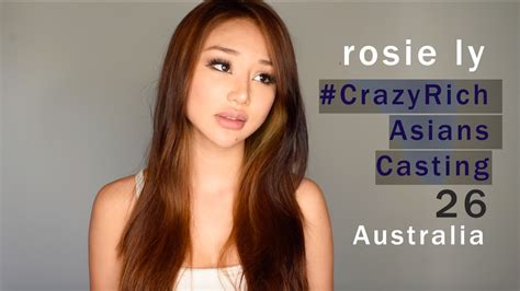 Crazy Rich Asians Casting Crazyrichasianscasting Rosie Ly Australia Youtube