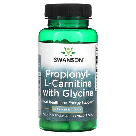 Swanson Propionyl L Carnitine With Glycine 60 Veggie Caps