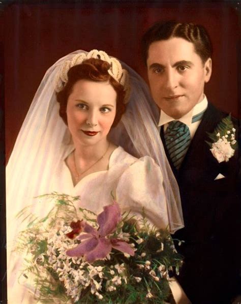 wedding in colorized photography the best way to make brides more beautiful in the 1940s